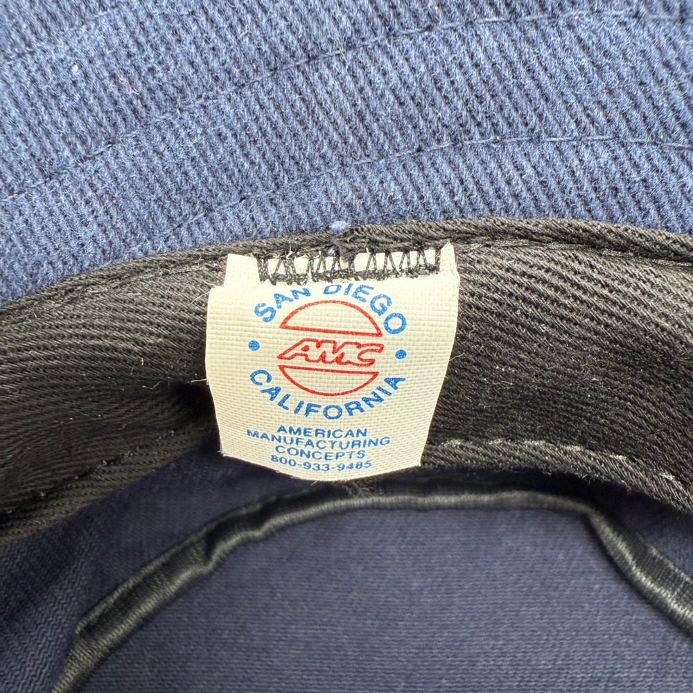 Yamaha Hat Navy Blue Sun Bucket Fishing Cap Embroidered Logo Adjustable Boonie - Picture 8 of 9